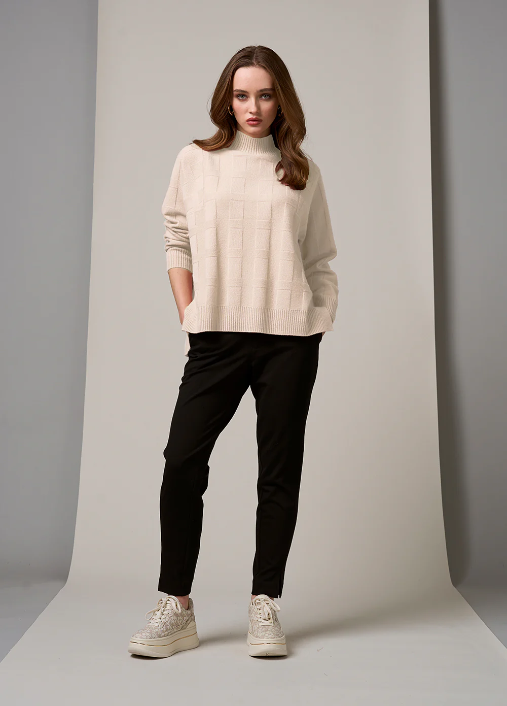 Loobies Story Pippa Sweater-Bone - Image 2