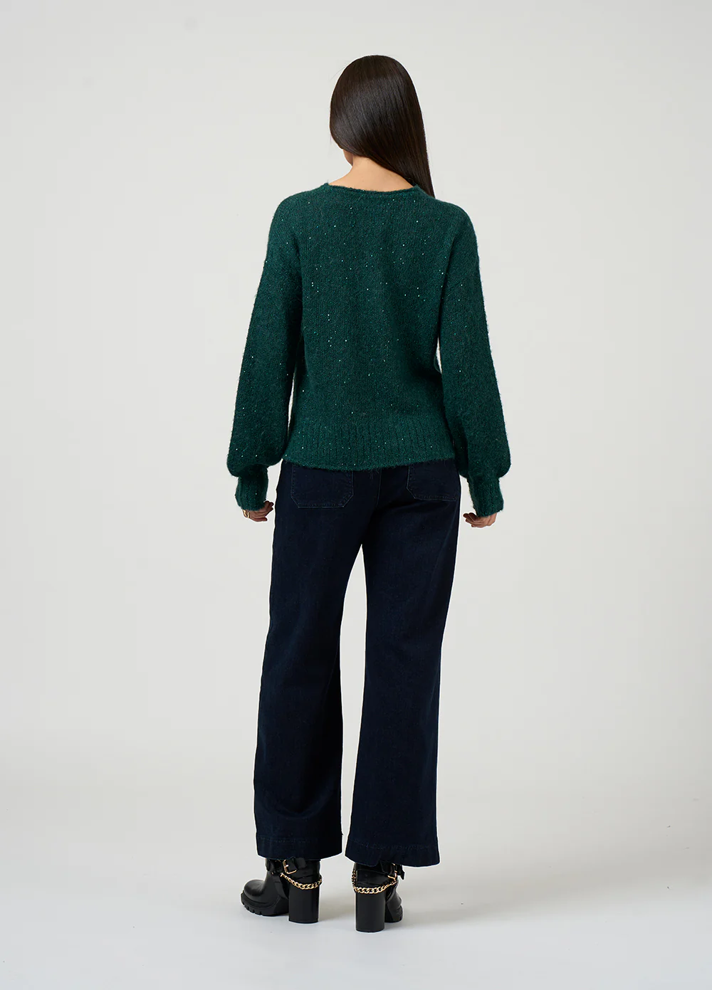 Loobies Story Ritz Sweater Evergreen - Image 3
