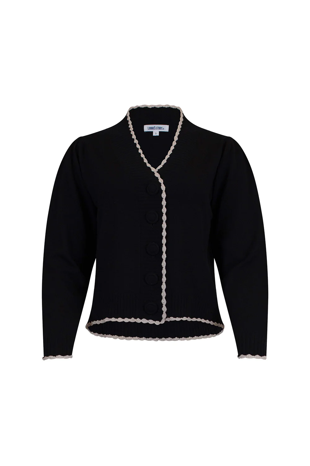 Loobies Story Rosalind Cardi-Black - Image 2