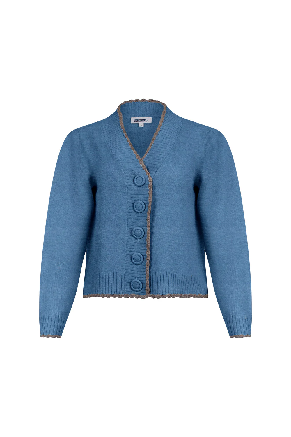 Loobies Story Rosalind Cardi-Wedgewood Blue - Image 3