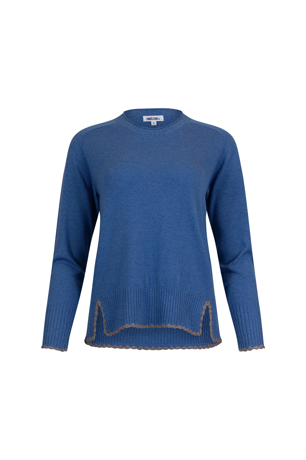 Loobies Story Rosalind Sweater- Wedgewood Blue - Image 3