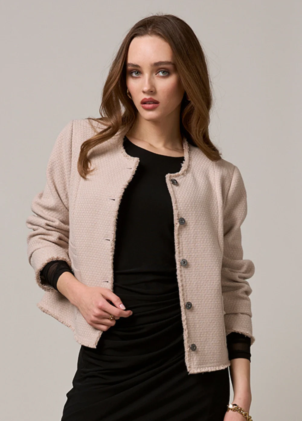 Loobies Story Scotti Jacket- Latte