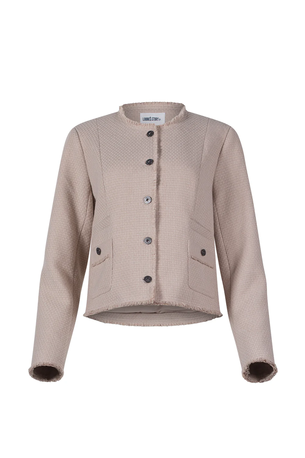 Loobies Story Scotti Jacket- Latte - Image 3