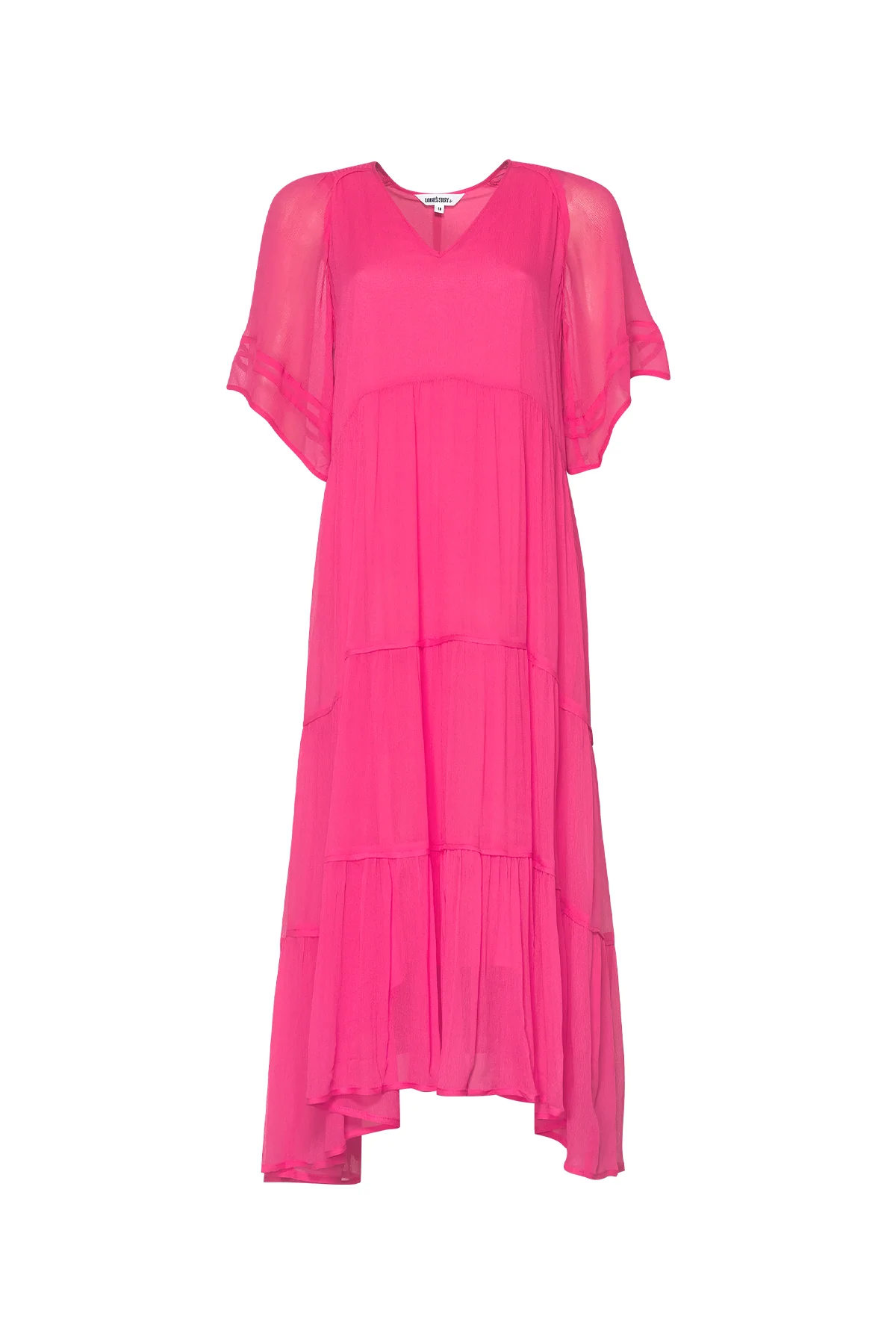 Loobies Story Tate Midi Dress - Hot Pink