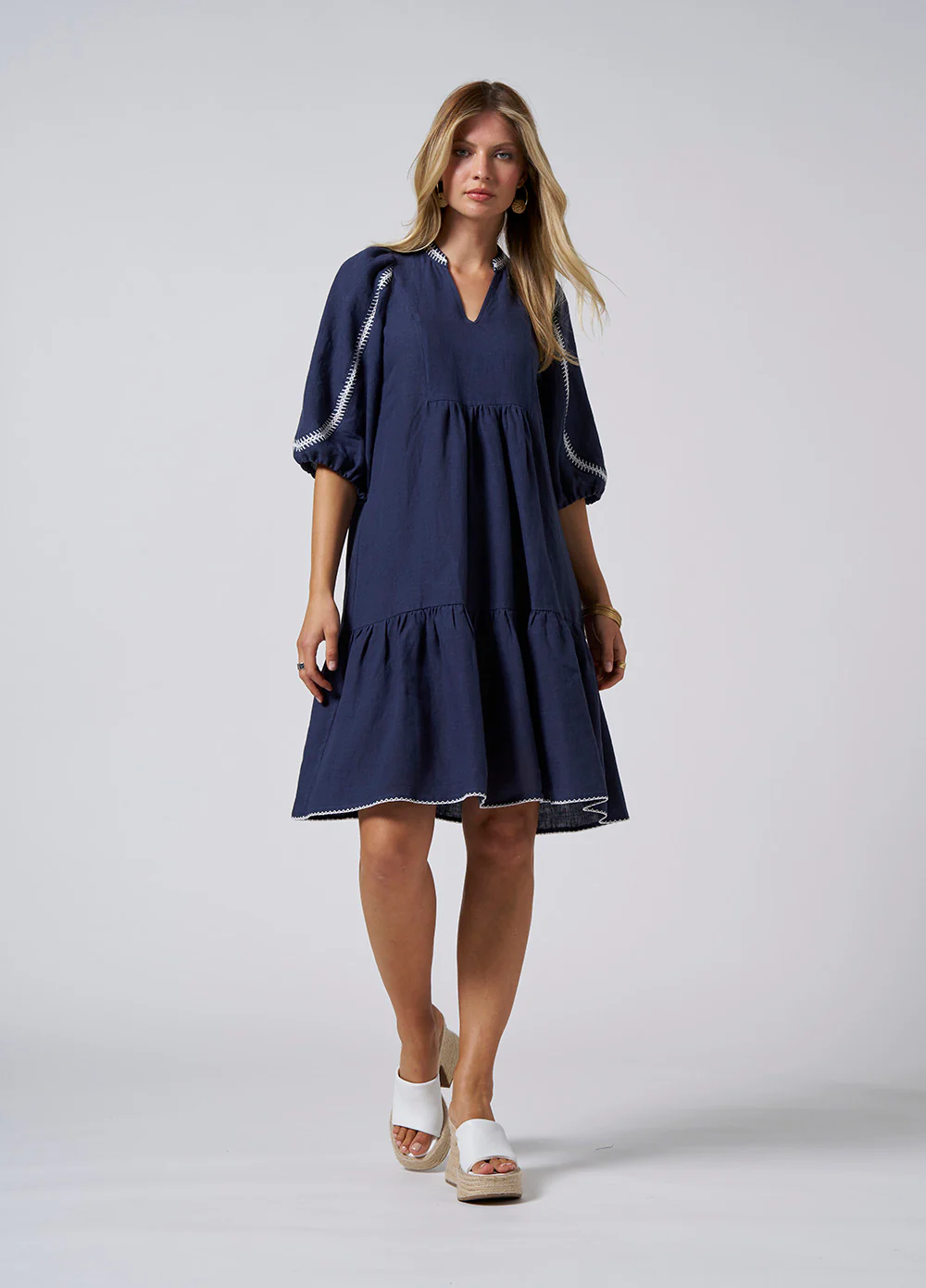 Loobies Story Verena Dress - Indigo - Image 2