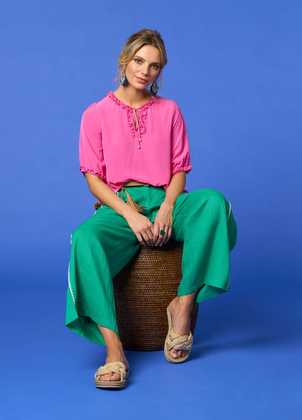 Loobies Story Vinci Blouse Indigo - Image 4