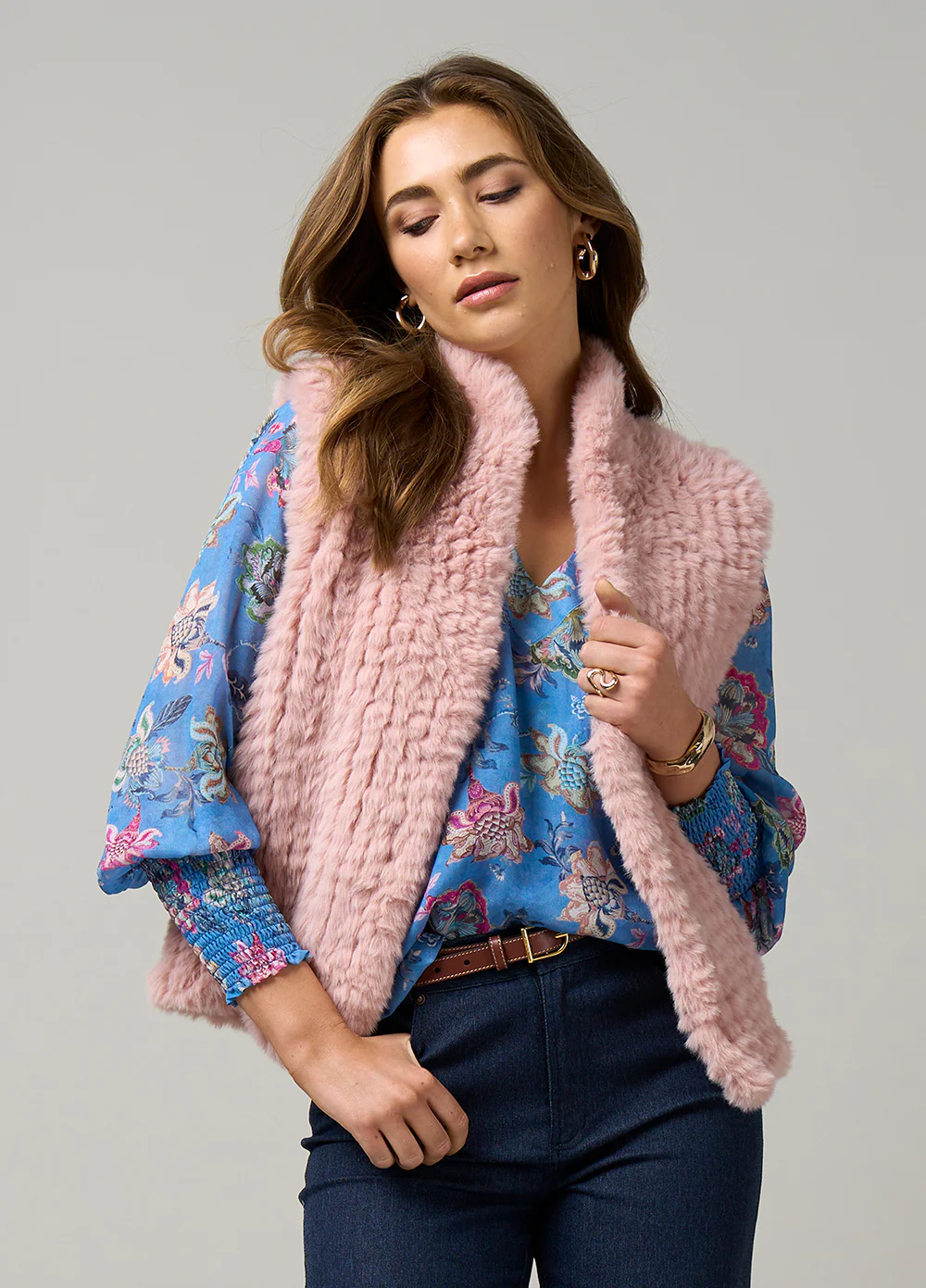 Loobies Story Wintour Gilet - Blush