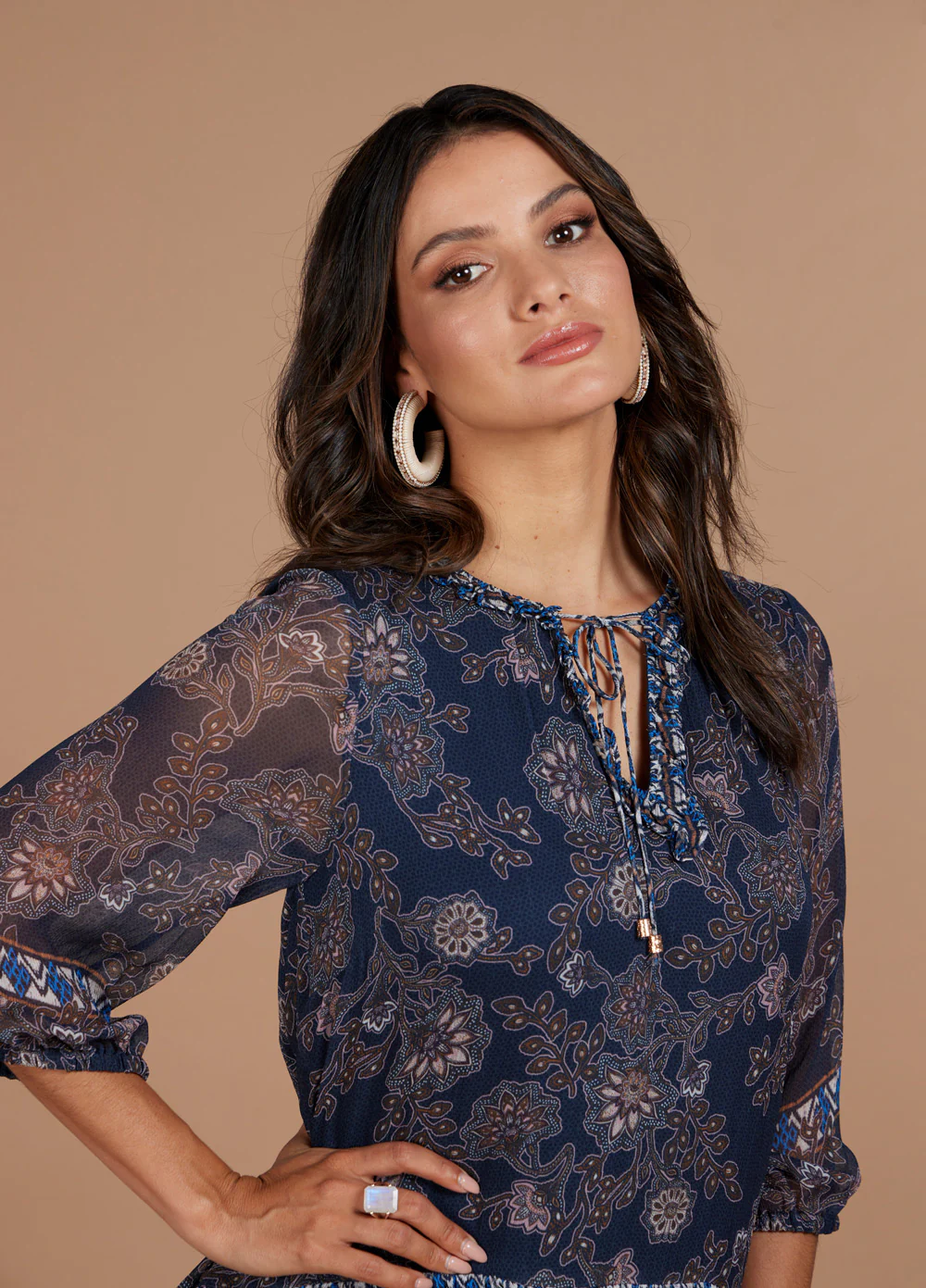 Loobies Story Wood Craft Midi Dress - Image 2