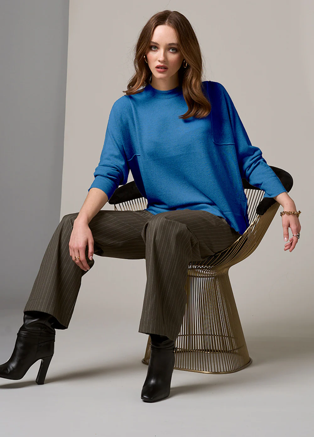 Loobies Story Zarah Sweater - Wedgewood Blue