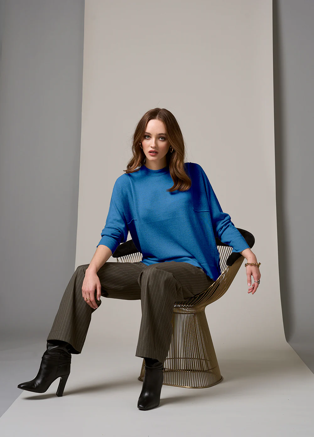 Loobies Story Zarah Sweater - Wedgewood Blue - Image 2