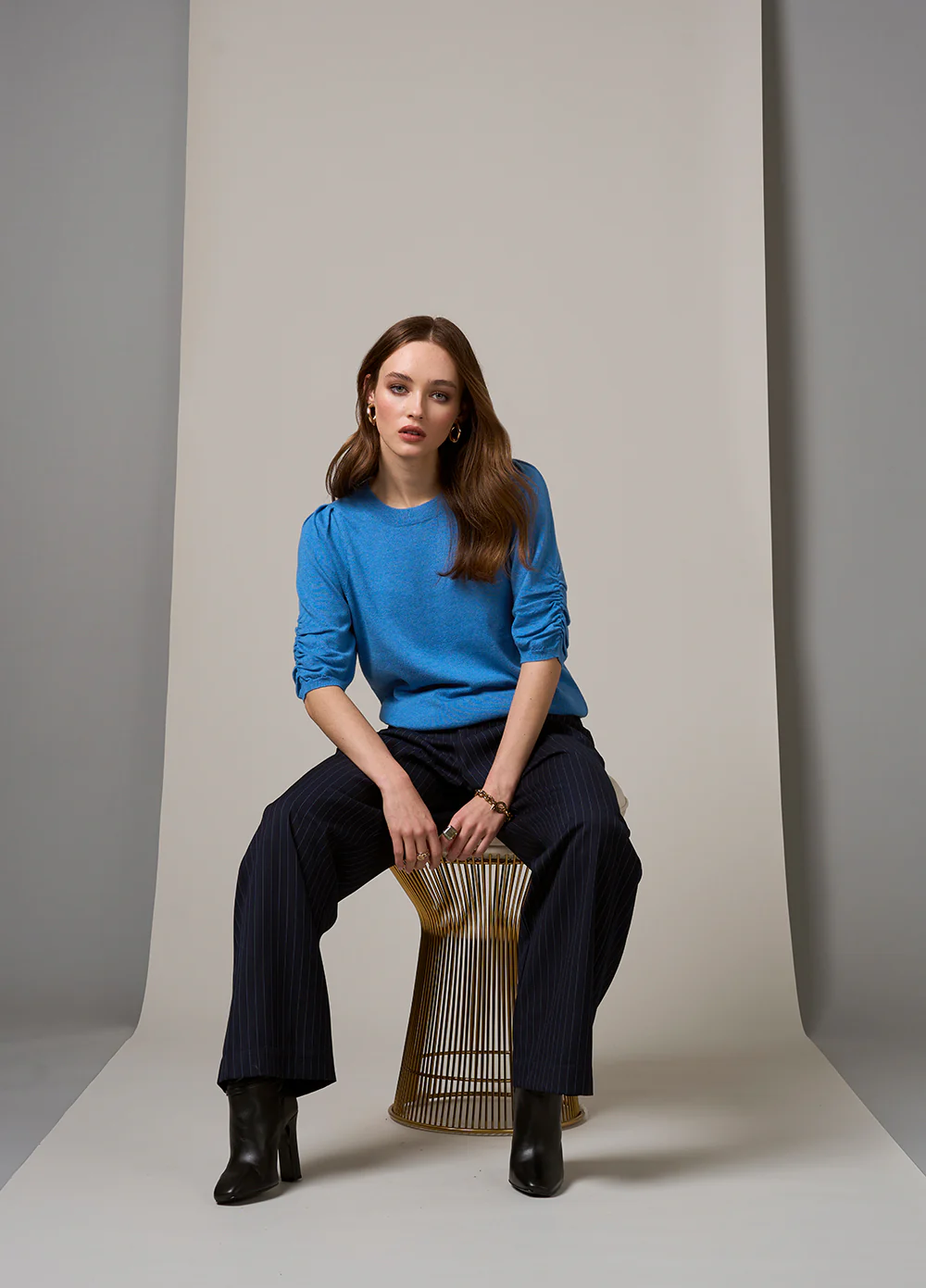 Loobies Story Zarah Tee - Wedgewood Blue - Image 2