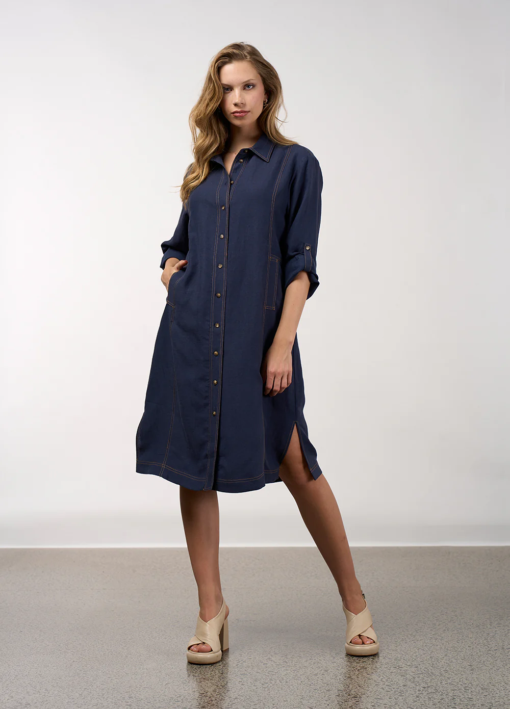 Madly Sweetly Aspect Trench Dress - Image 4