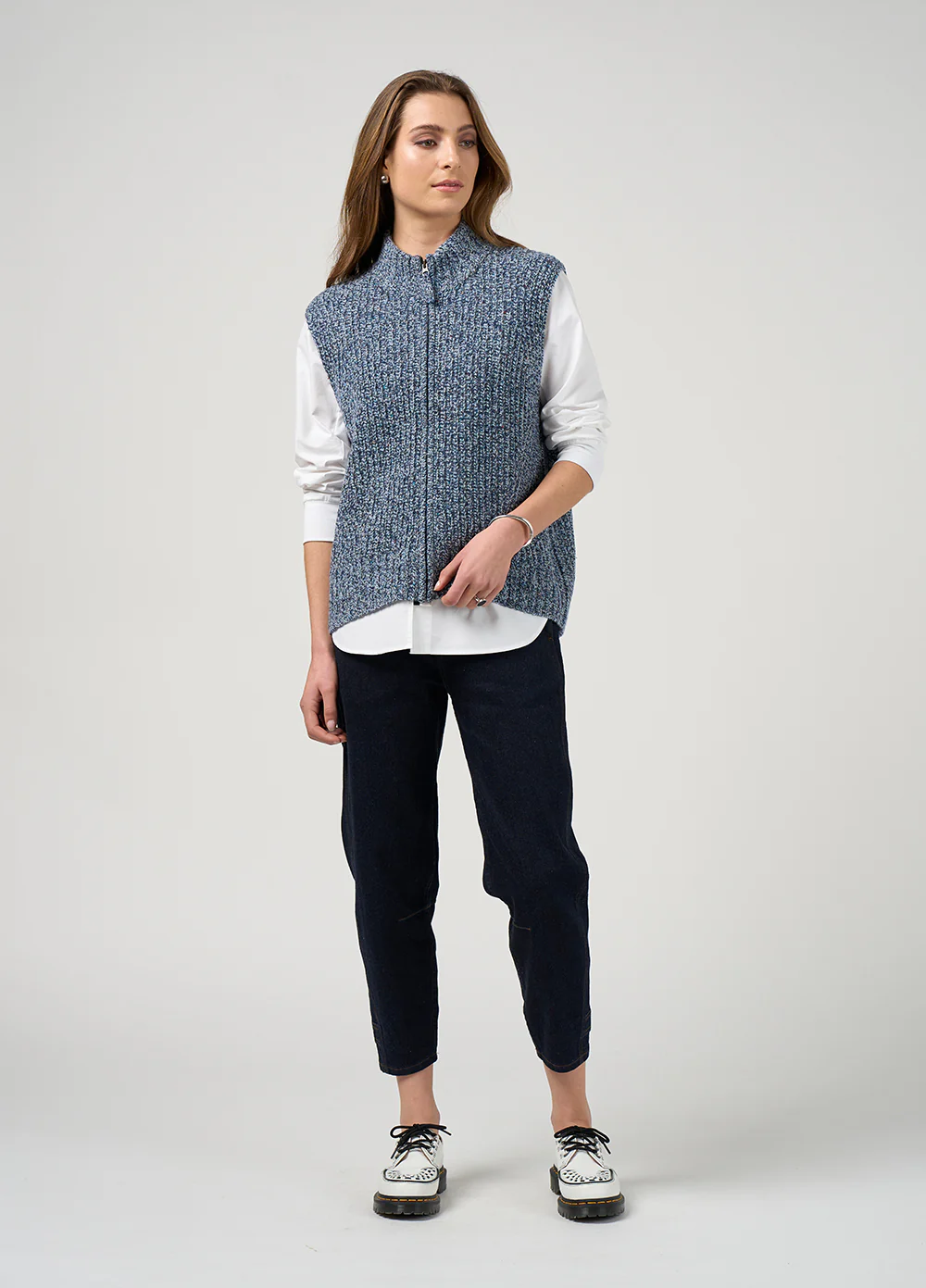 Madly Sweetly Campfire Vest Denim Fleck - Image 2
