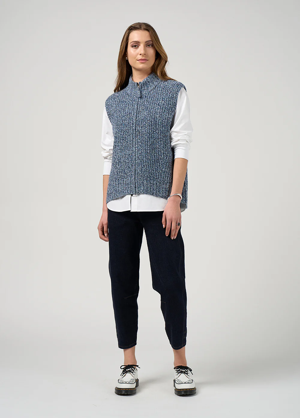 Madly Sweetly Campfire Vest Denim Fleck - Image 4