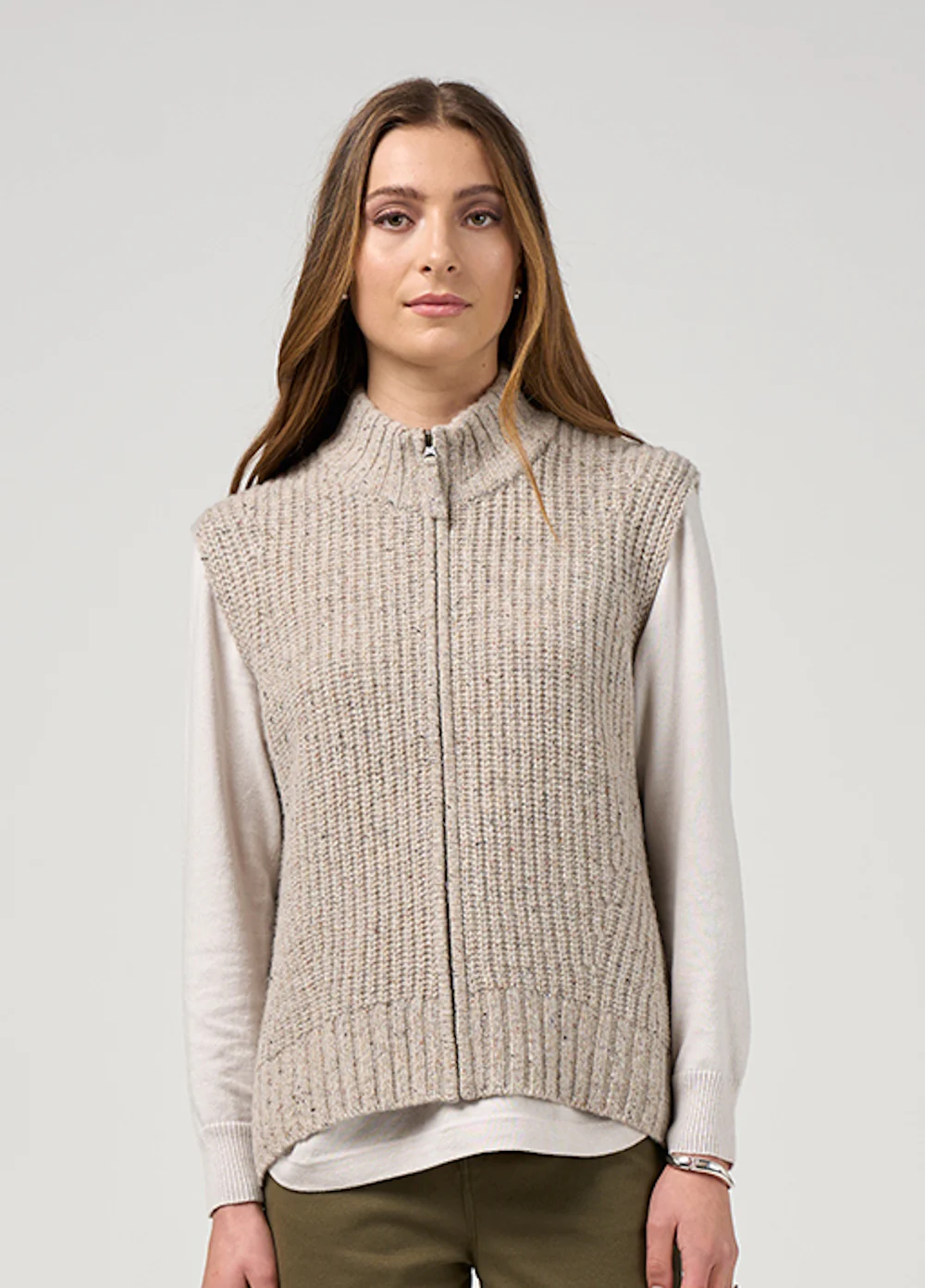 Madly Sweetly Campfire Vest Pumice Fleck - Image 2