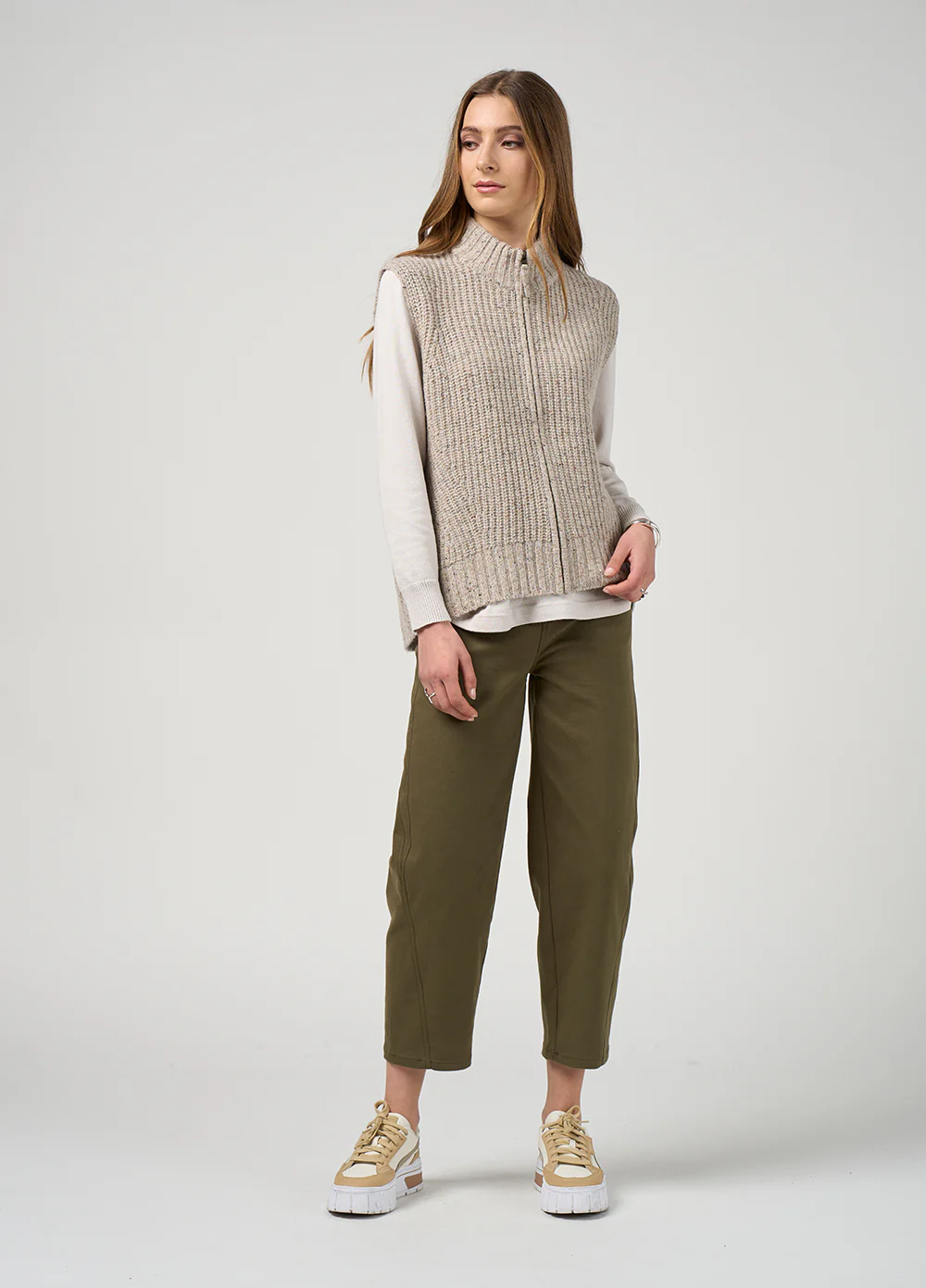 Madly Sweetly Campfire Vest Pumice Fleck - Image 4