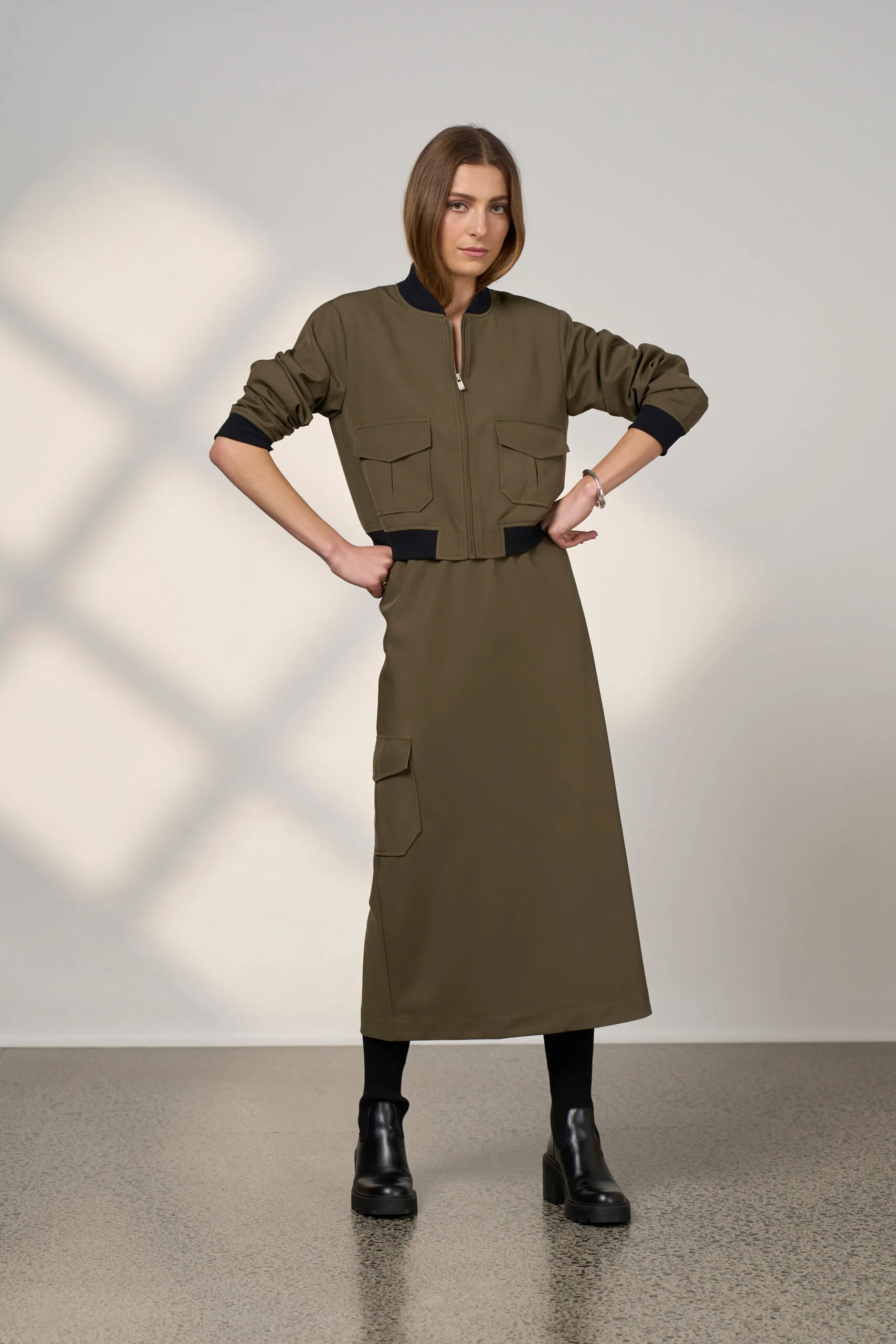 Madly Sweetly Cavalry Jacket Khaki - Image 7