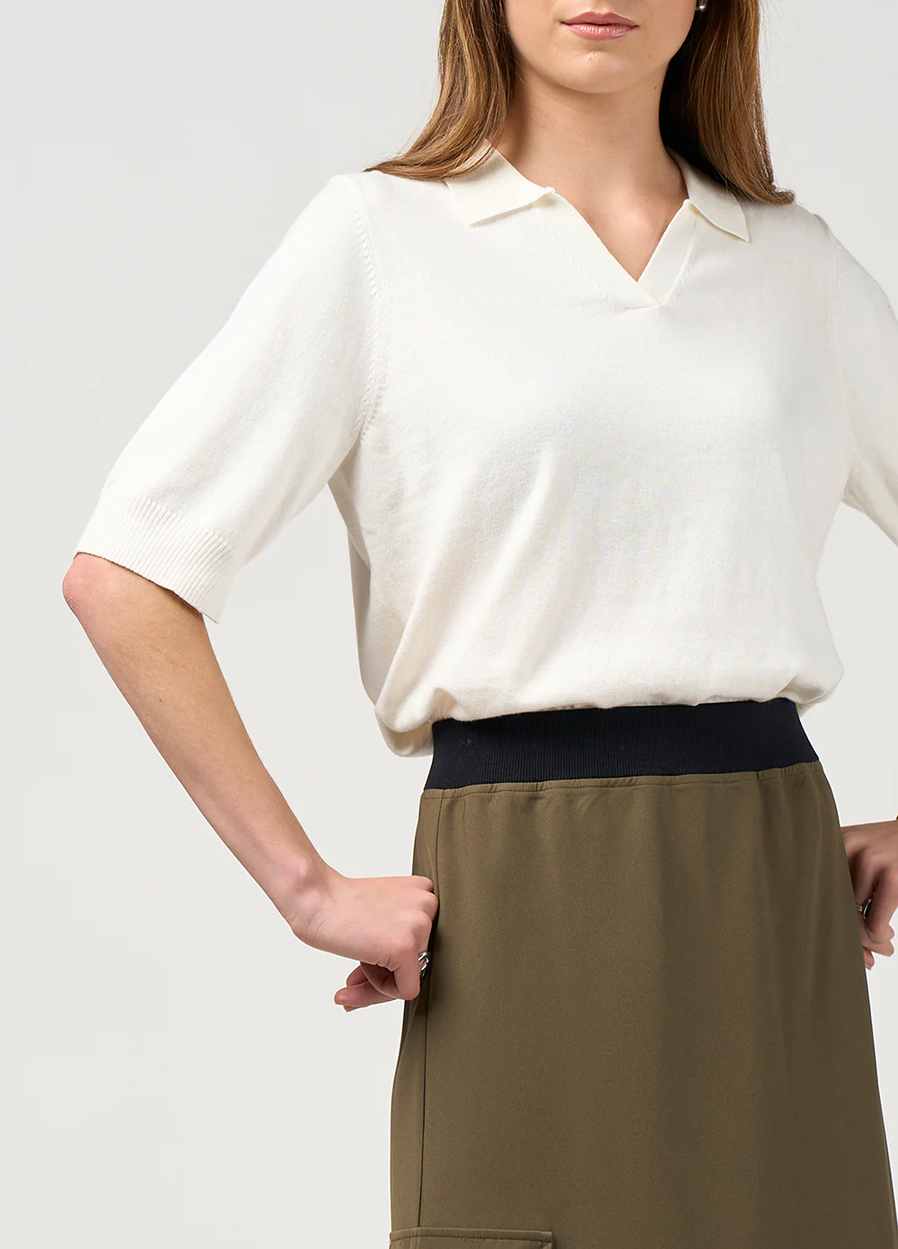 Madly Sweetly Cavalry Skirt Khaki - Image 3