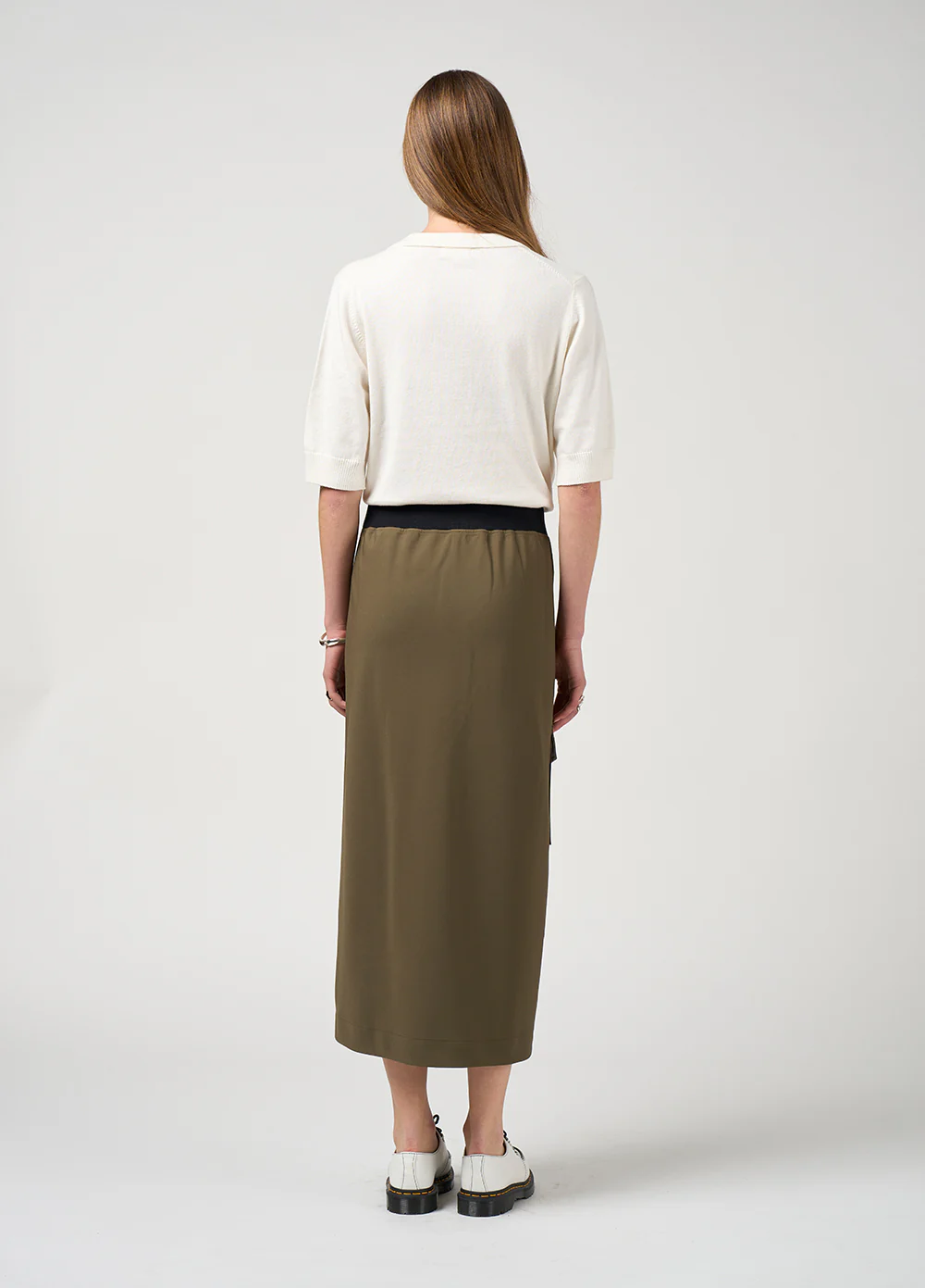 Madly Sweetly Cavalry Skirt Khaki - Image 5