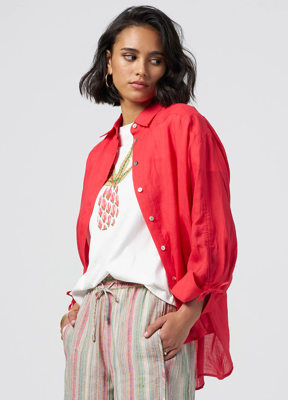 Madly Sweetly Colourwheel Shirt - Red