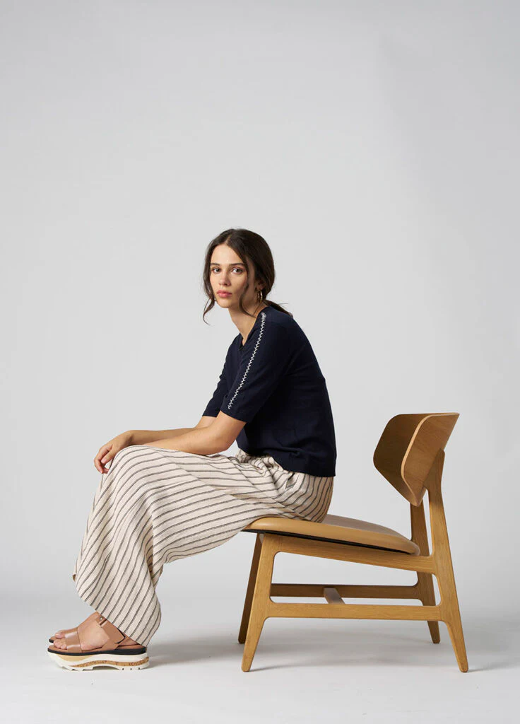 Madly Sweetly Cross Your Tee - Navy - Image 2
