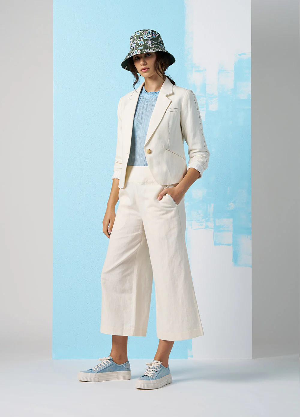 Madly Sweetly Dart Jacket - Chalk - Image 4