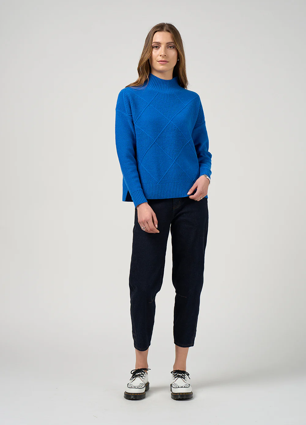 Madly Sweetly Dressage Sweater Cobalt - Image 2