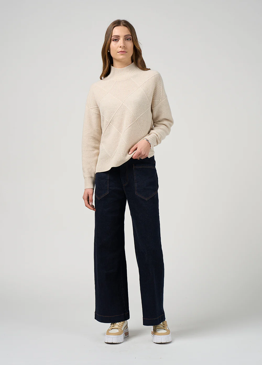 Madly Sweetly Dressage Sweater Light Stone - Image 2