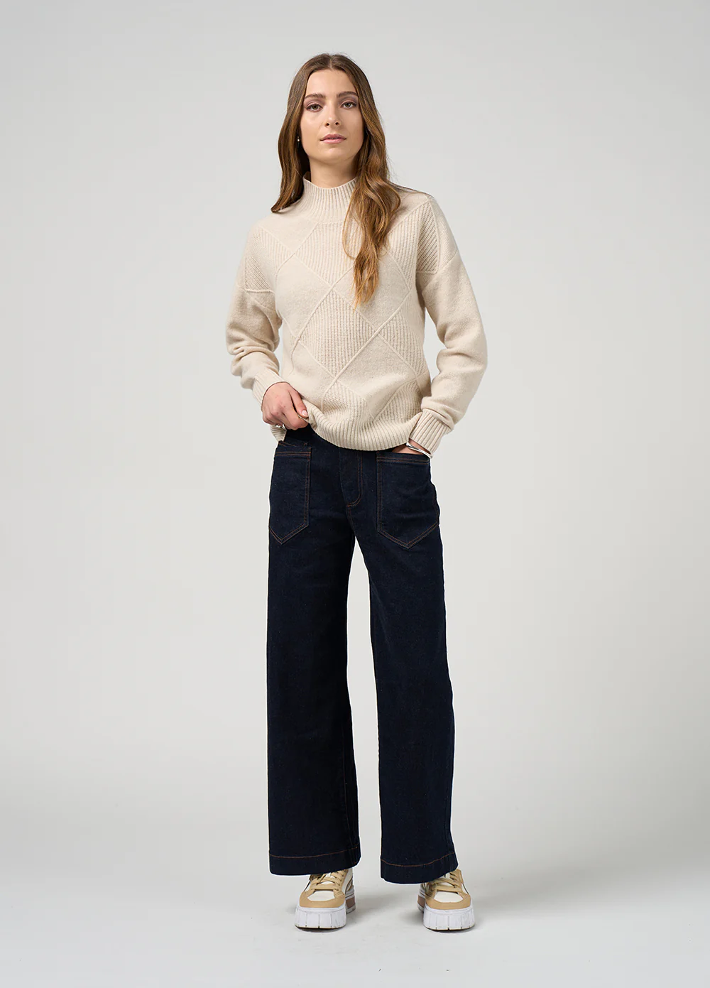 Madly Sweetly Dressage Sweater Light Stone - Image 4
