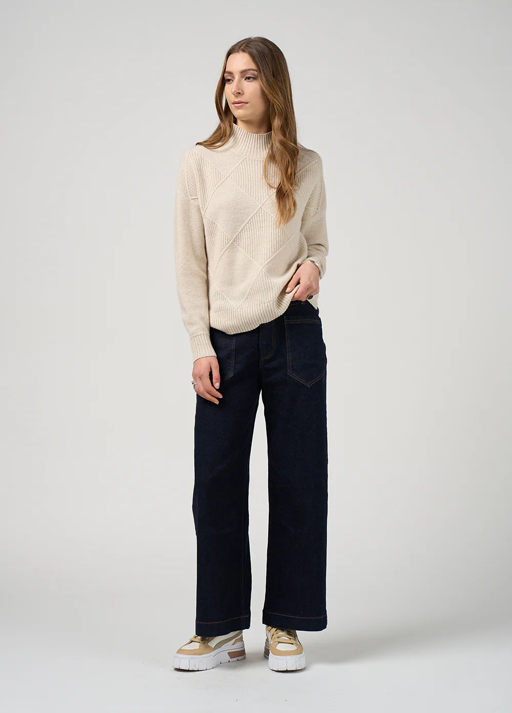 Madly Sweetly Dressage Sweater Light Stone - Image 5