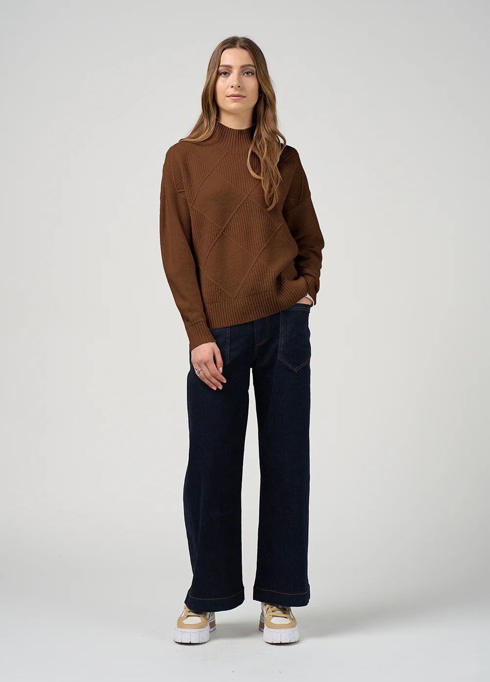 Madly Sweetly Dressage Sweater Mocha - Image 2
