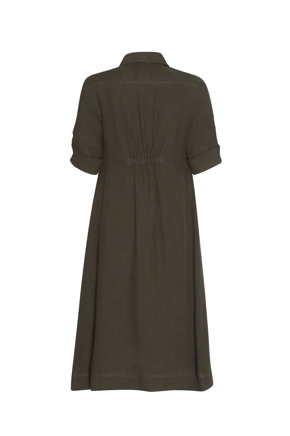 Madly Sweetly Echo Shirt Dress - Khaki - Image 2