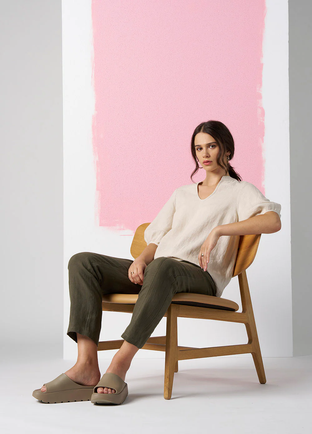 Madly Sweetly Echo Top - Chalk - Image 3