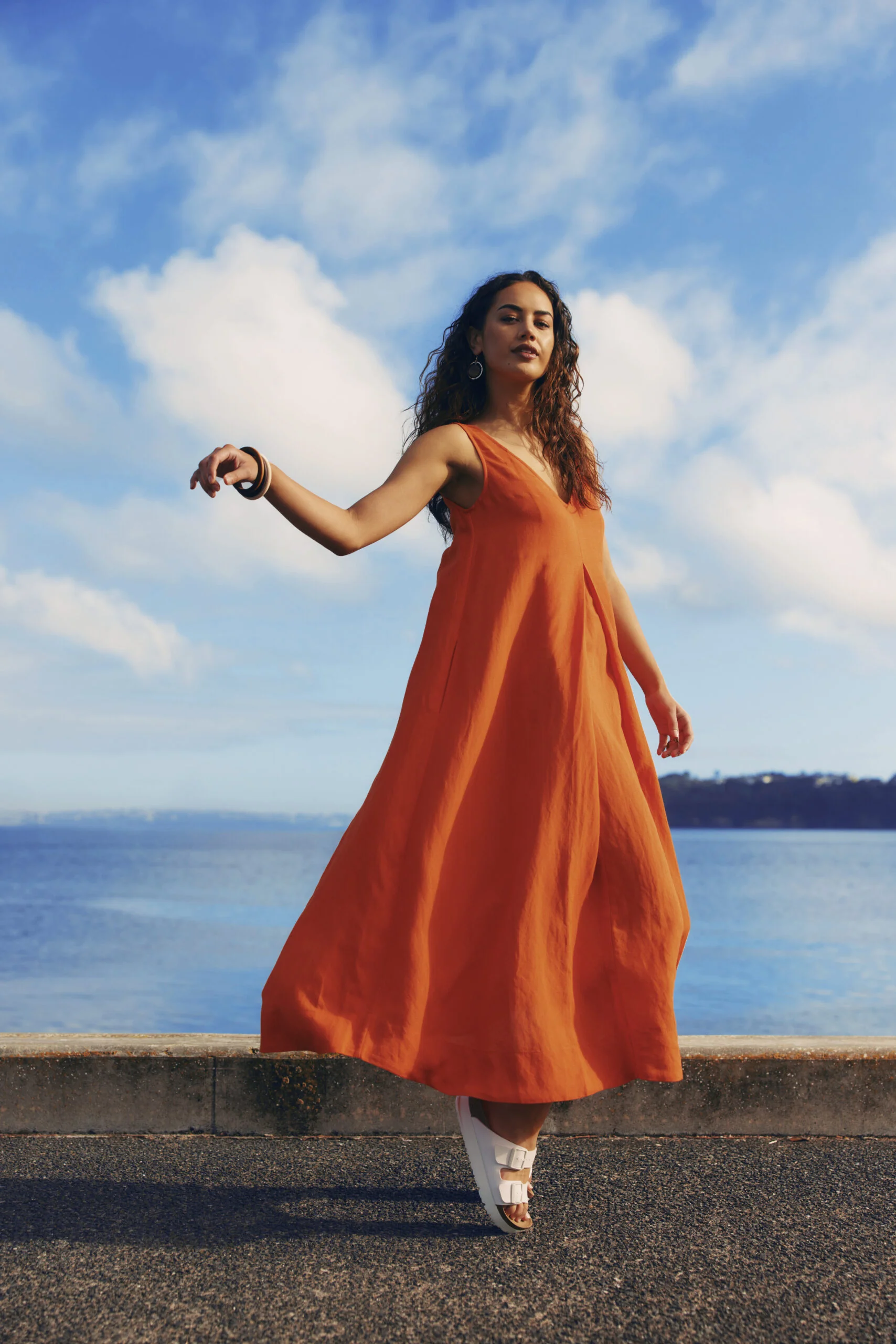 Madly Sweetly Eclipse Maxi Dress - Mandarin - Image 2