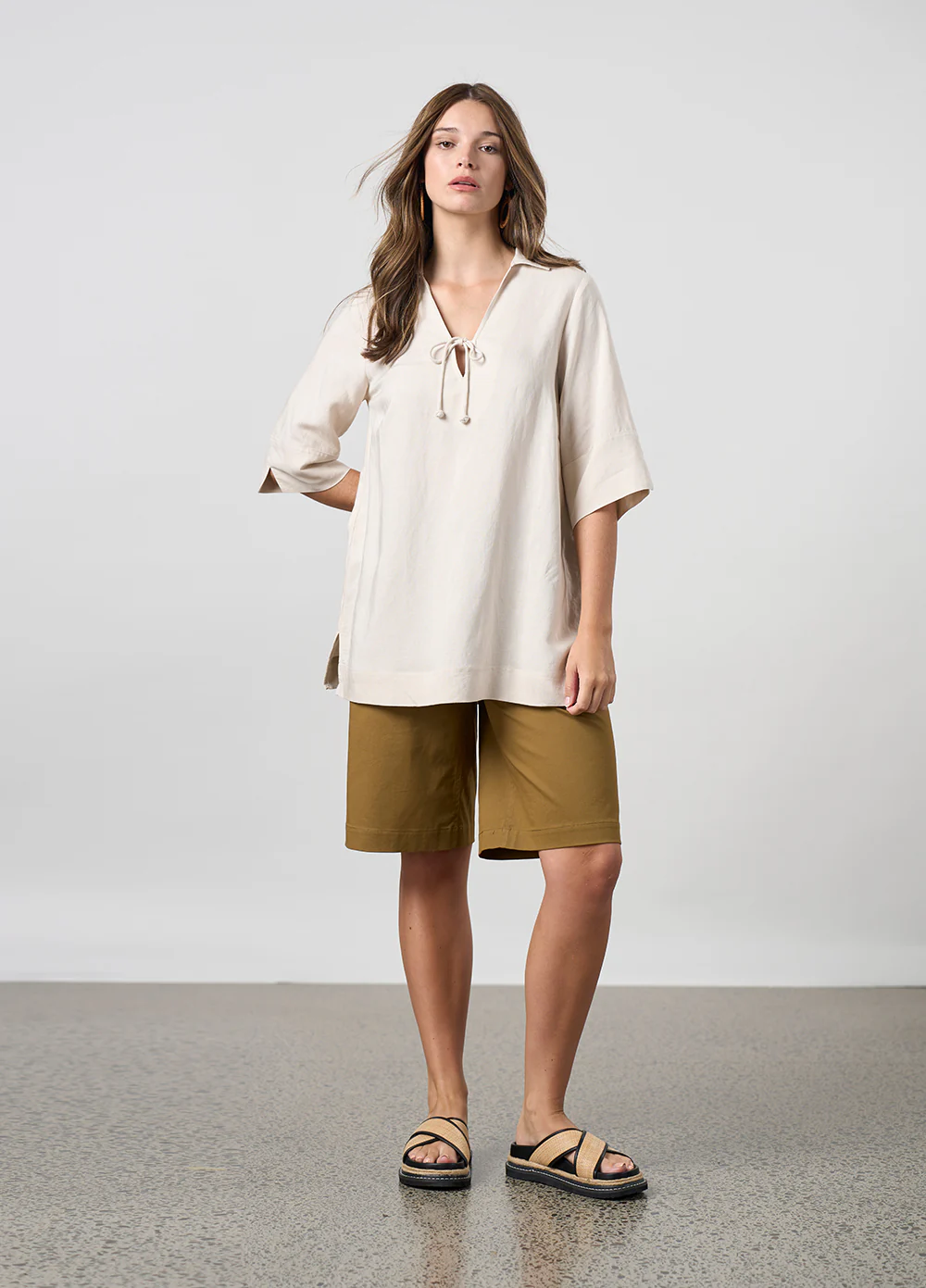 Madly Sweetly Eclipse Tunic Top - Chalk - Image 3