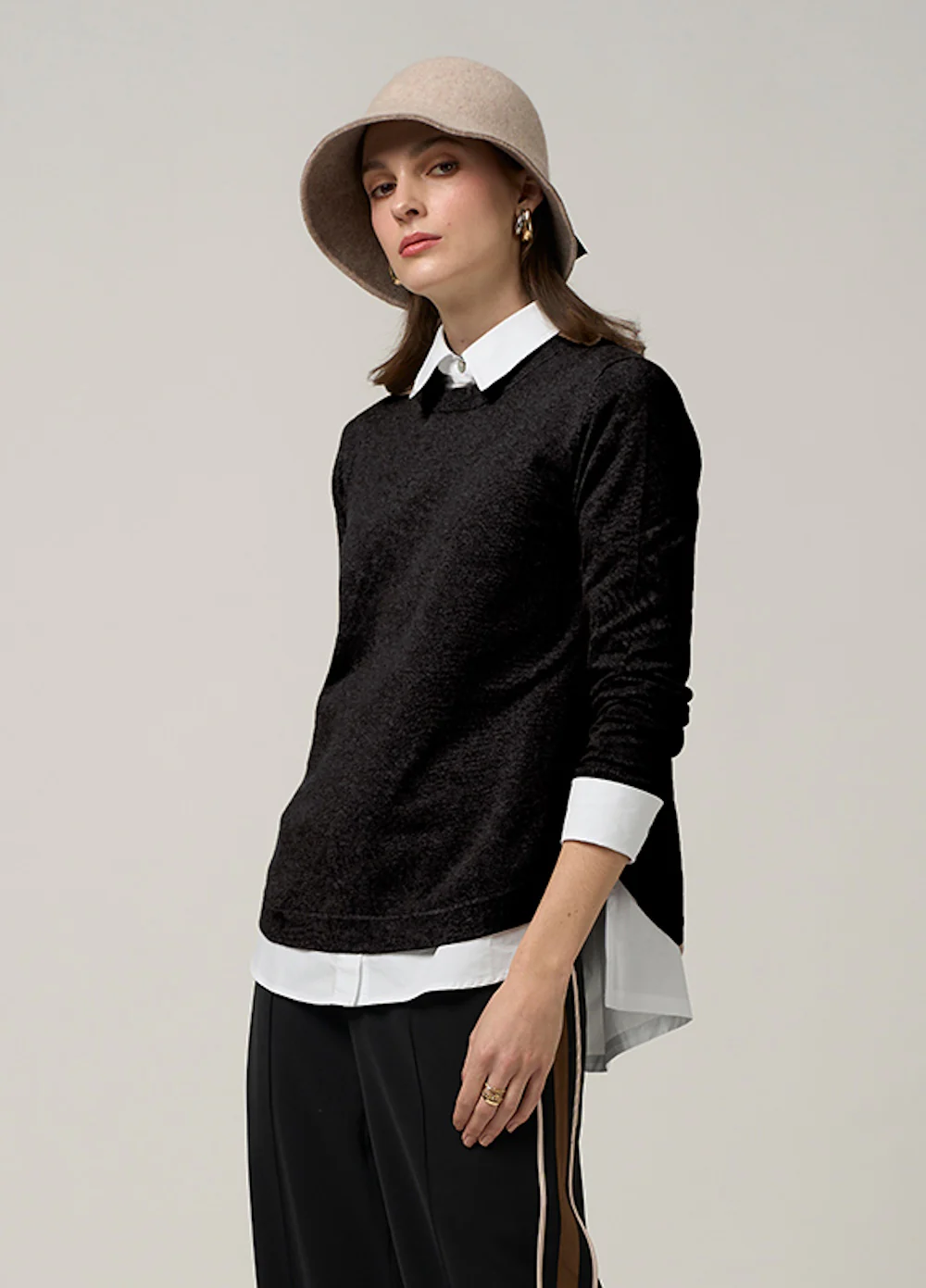 Madly Sweetly Everywear Crew - Black