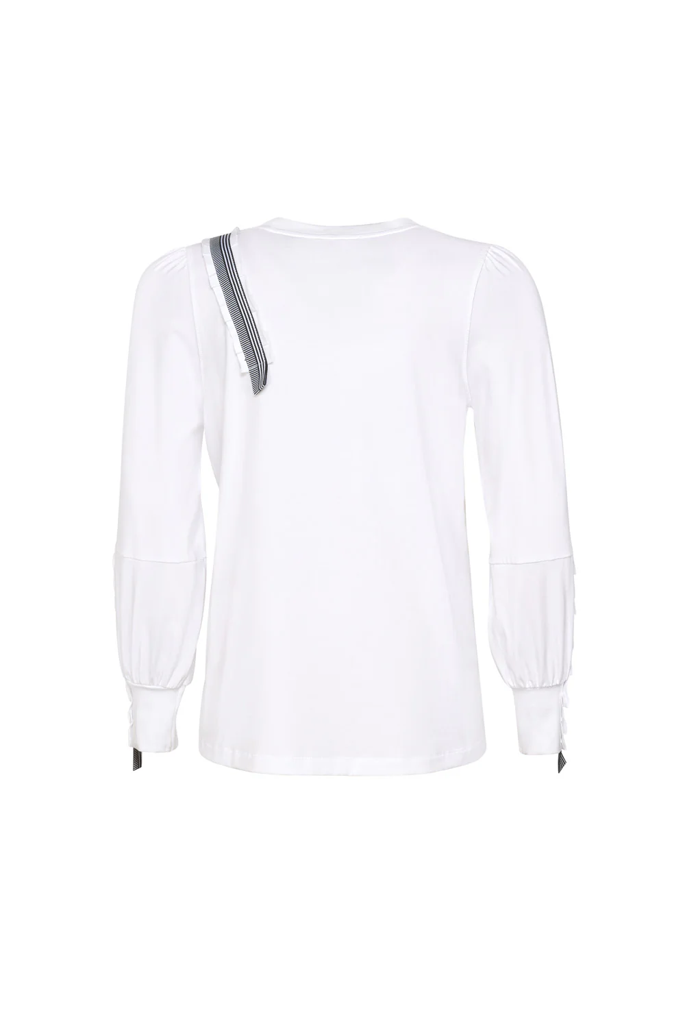 Madly Sweetly Mixed Media Top - White - Image 3