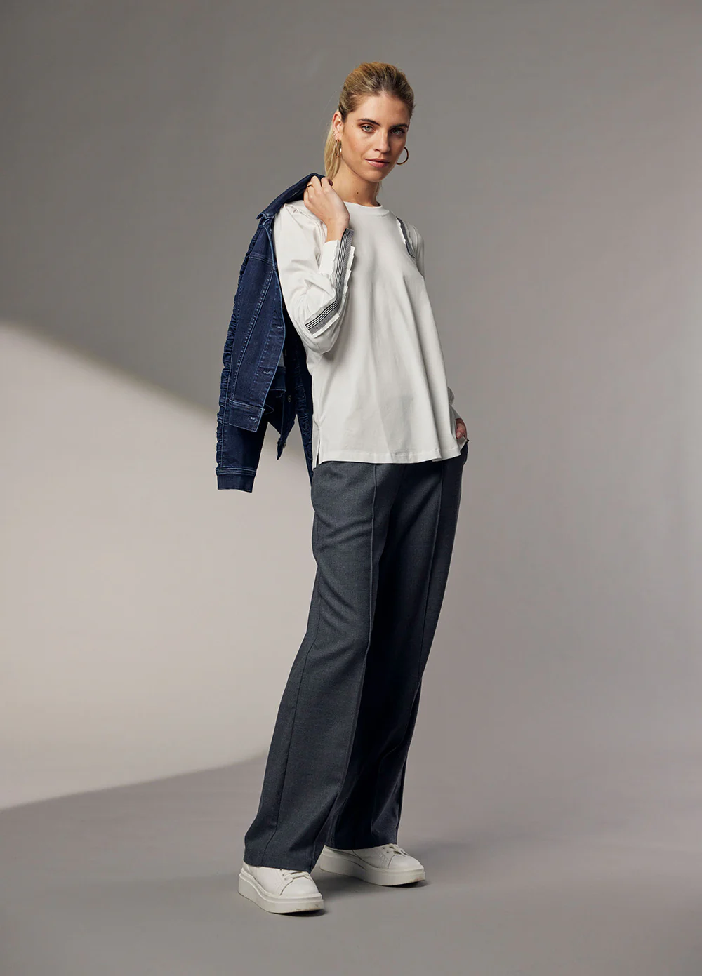 Madly Sweetly Mixed Media Top - White - Image 5