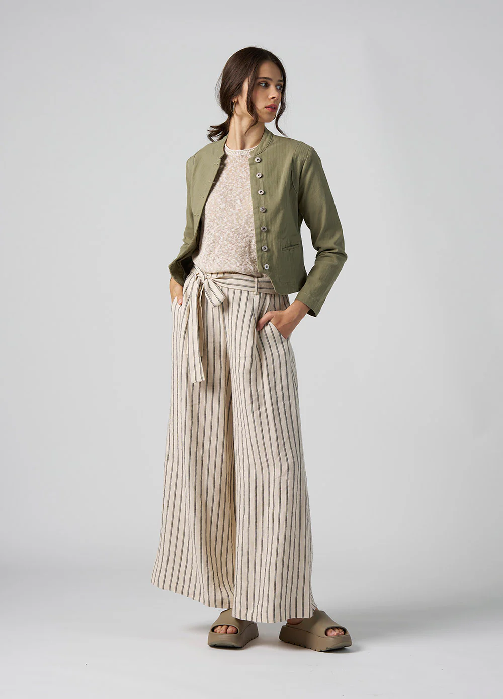 Madly Sweetly Moto Jacket Olive - Image 2