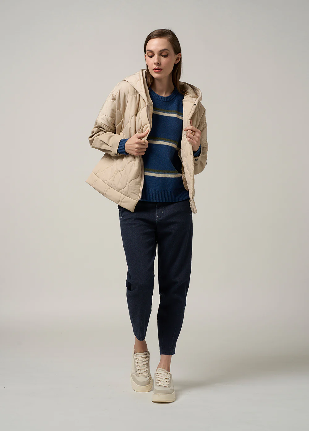 Madly Sweetly Not Quilty Jacket - Stone - Image 3