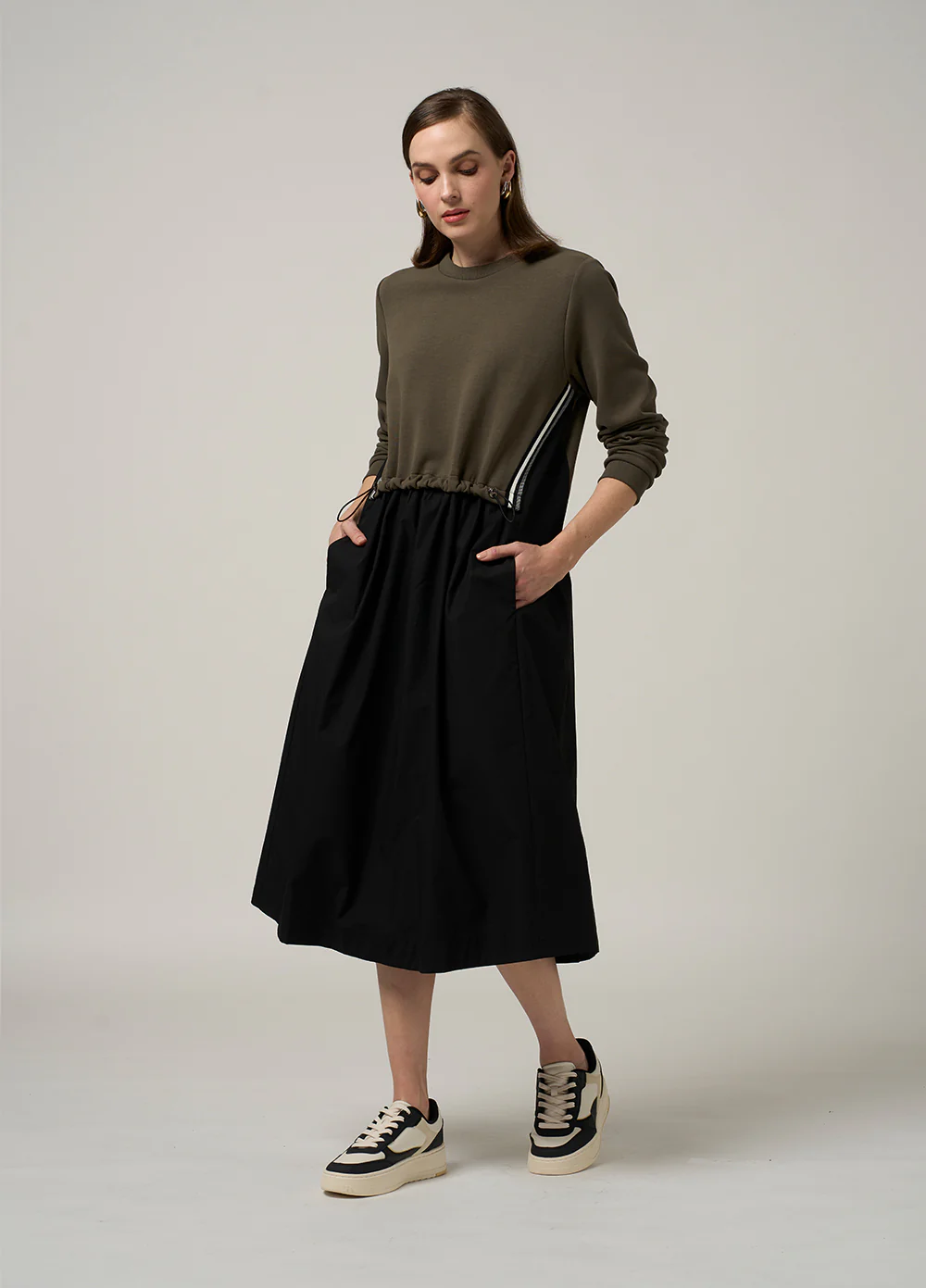 Madly Sweetly Osbourne Dress - Khaki