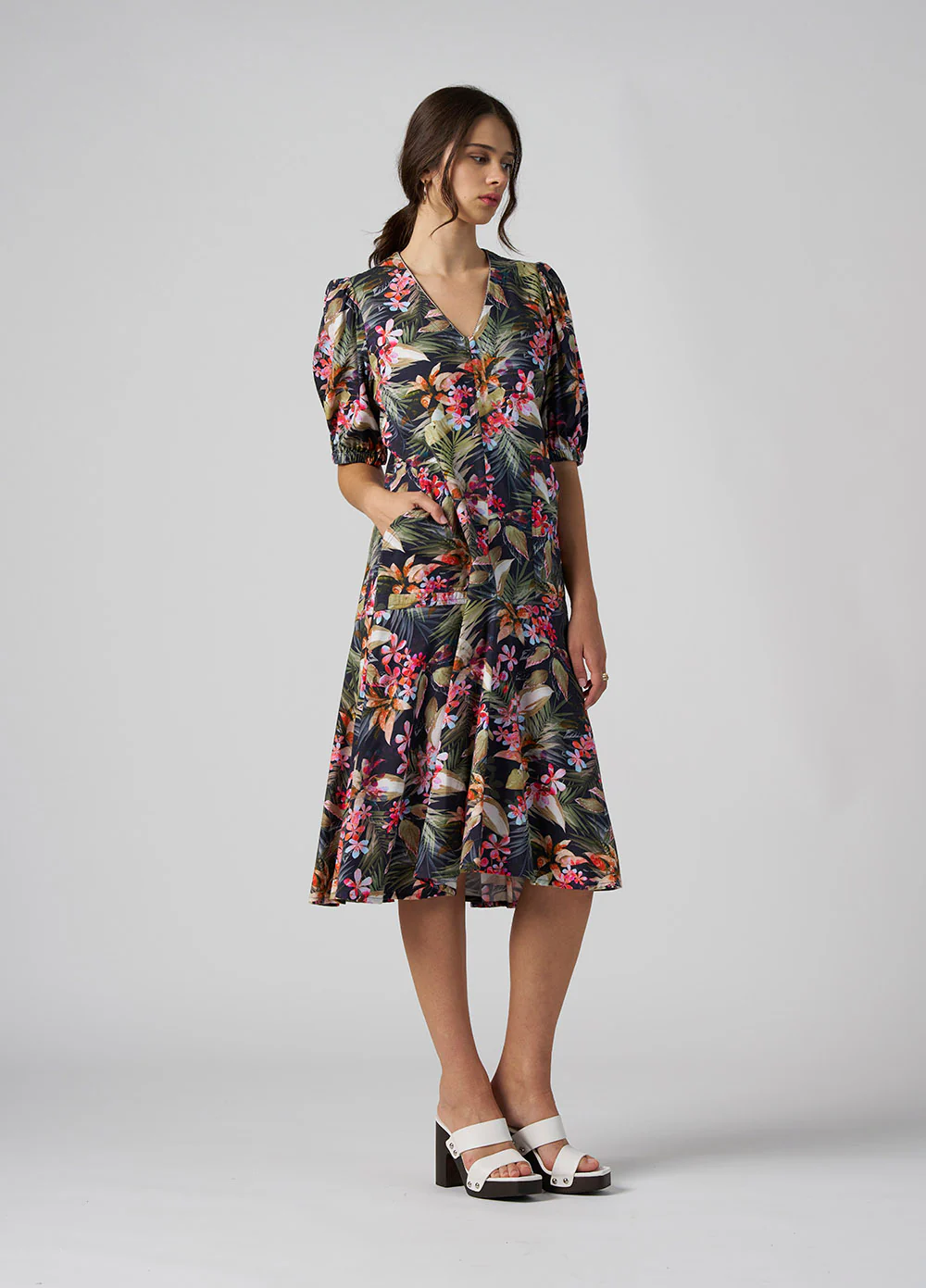 Madly Sweetly Palm Reader Dress - Navy - Image 2