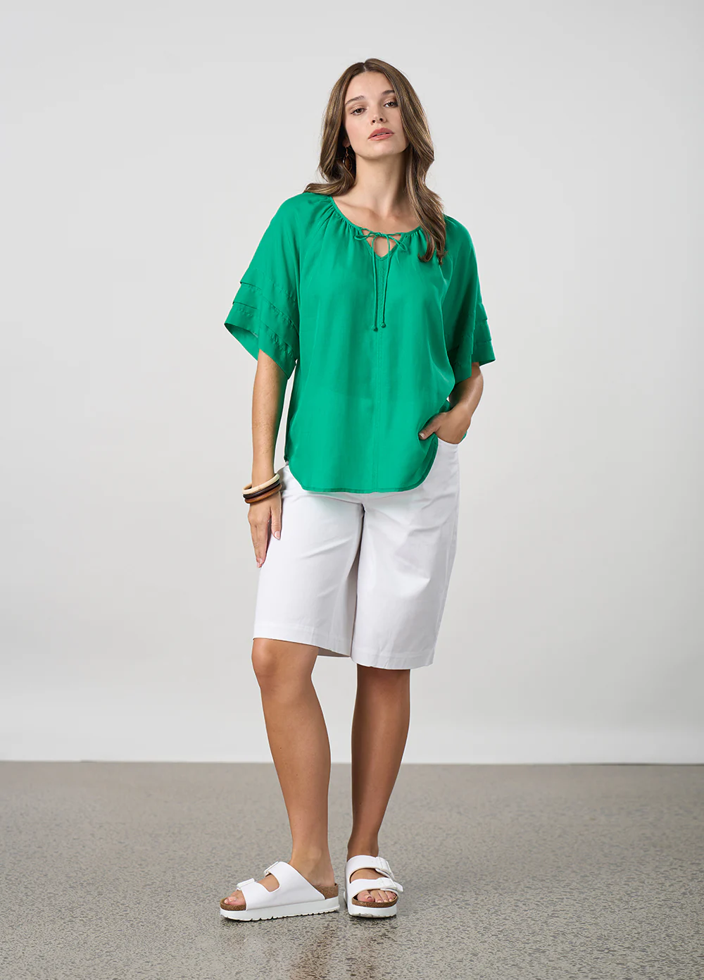 Madly Sweetly Parallel Top - Emerald - Image 2