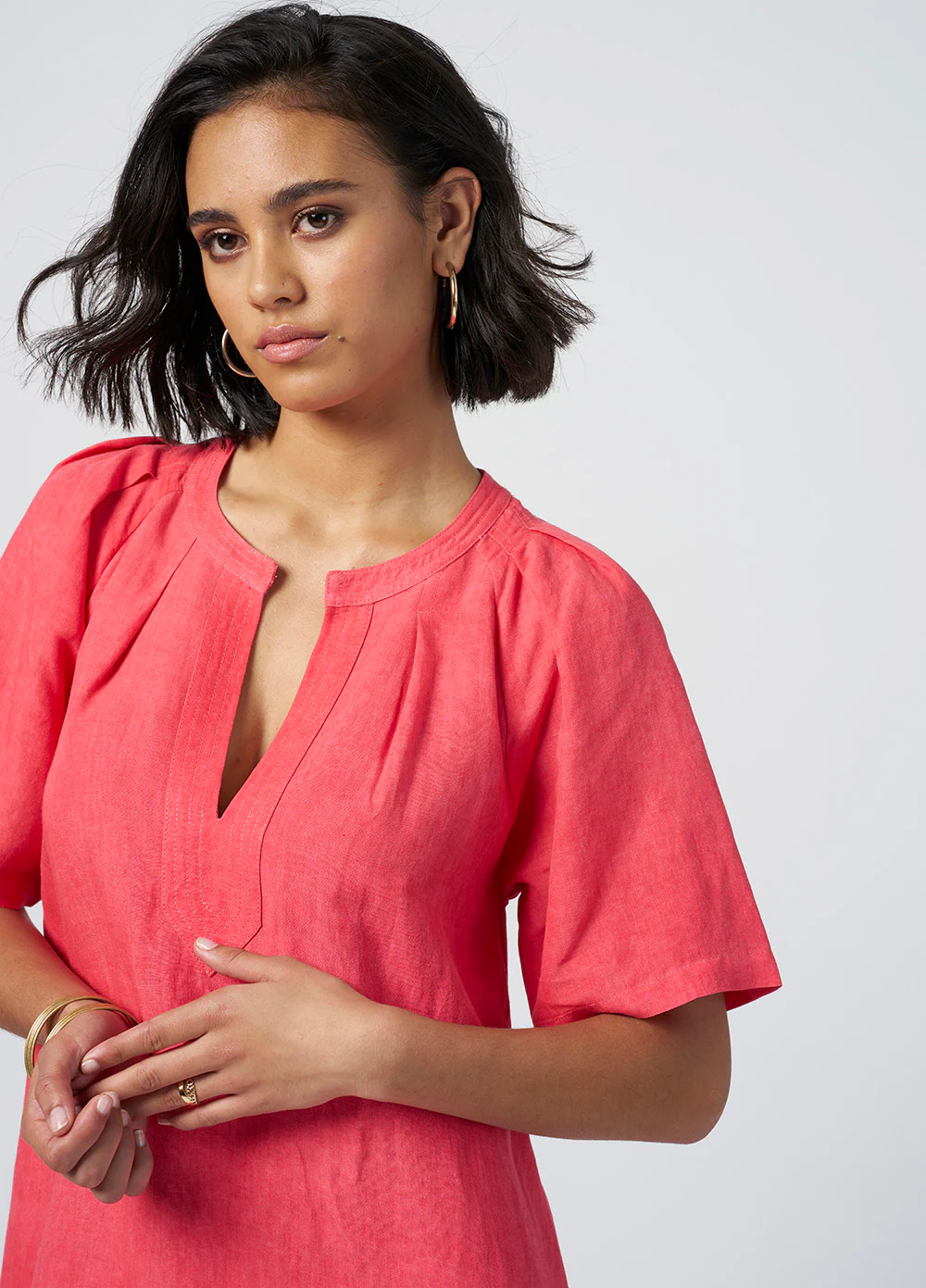 Madly Sweetly Sunshine Dress - Coral - Image 2