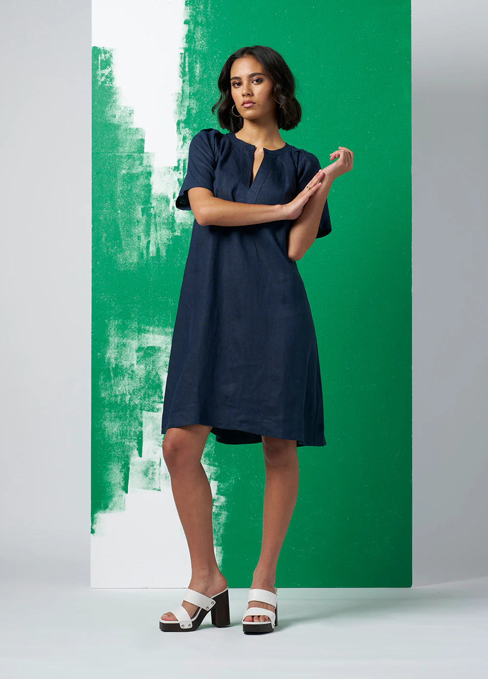 Madly Sweetly Sunshine Dress - Navy - Image 2