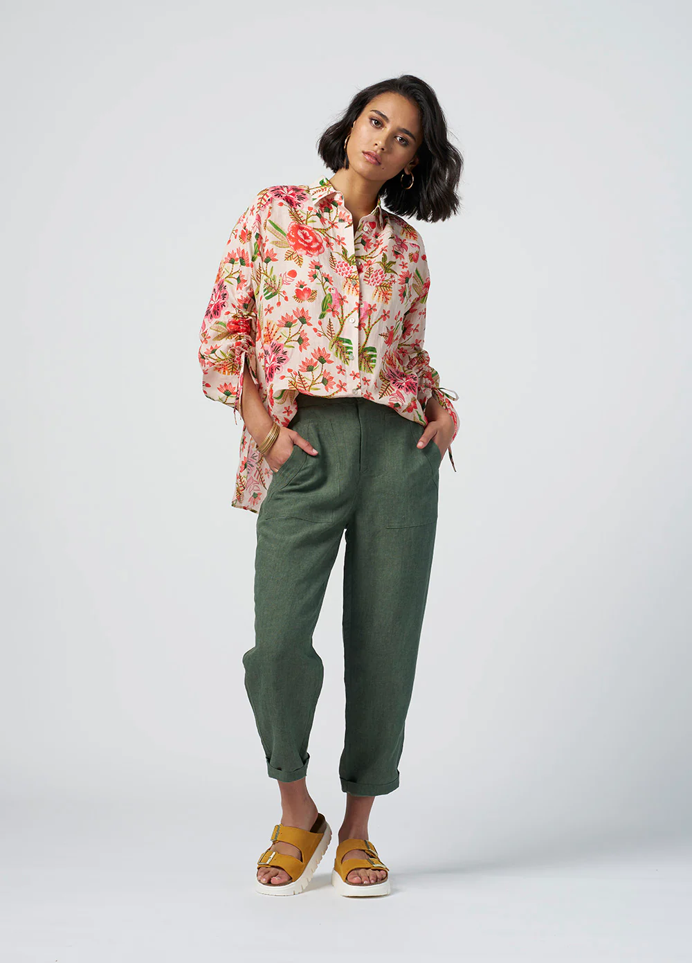 Madly Sweetly Sunshine Pant - Khaki - Image 2