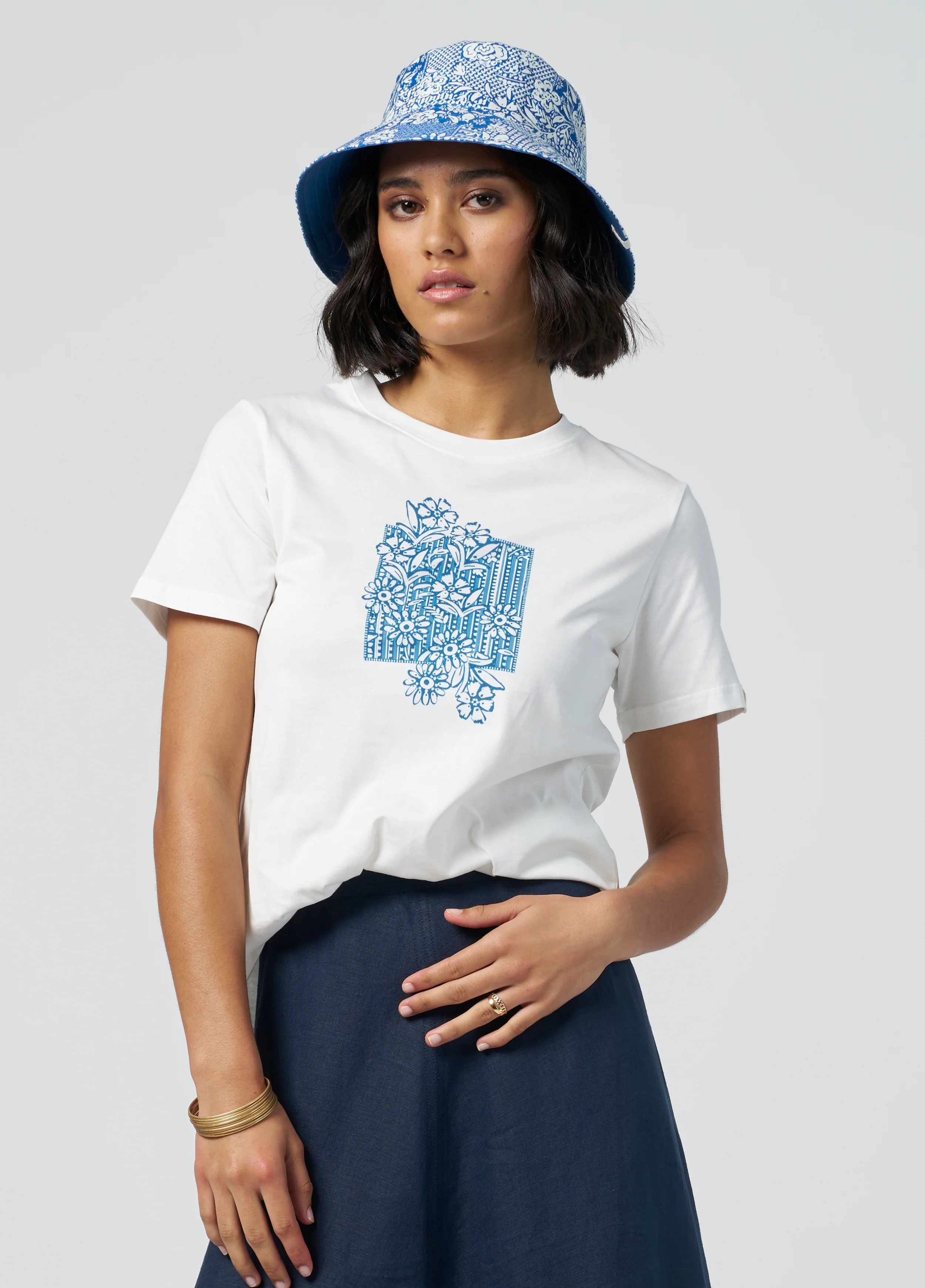 Madly Sweetly Sweet Tee White Patchwork