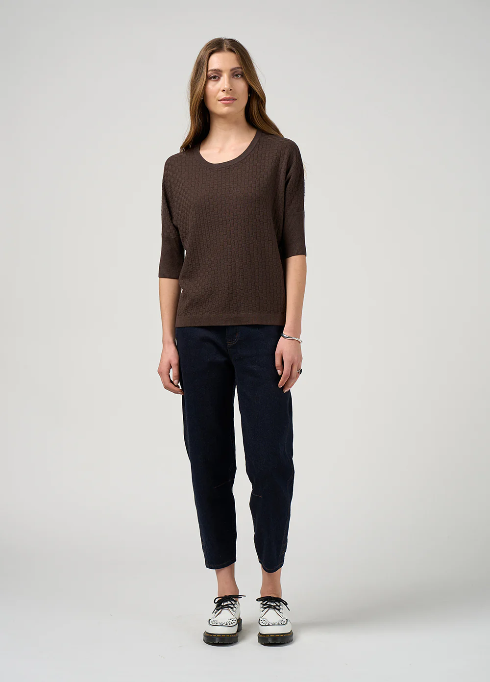 Madly Sweetly Switchboard Tee Coffee - Image 6
