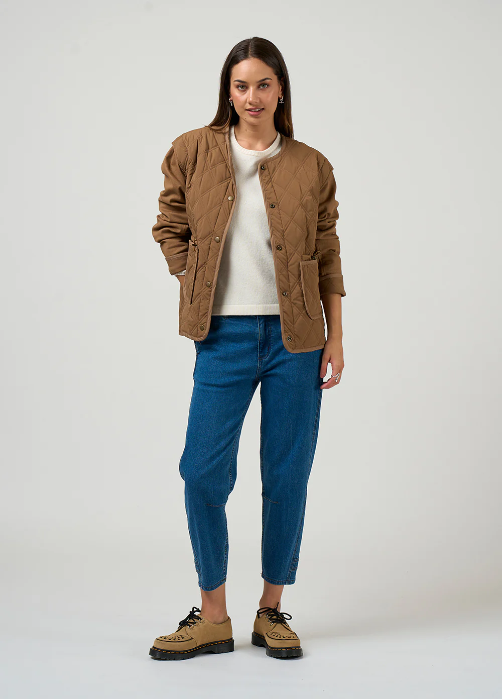 Madly Sweetly Tetris Jacket Mocha - Image 4