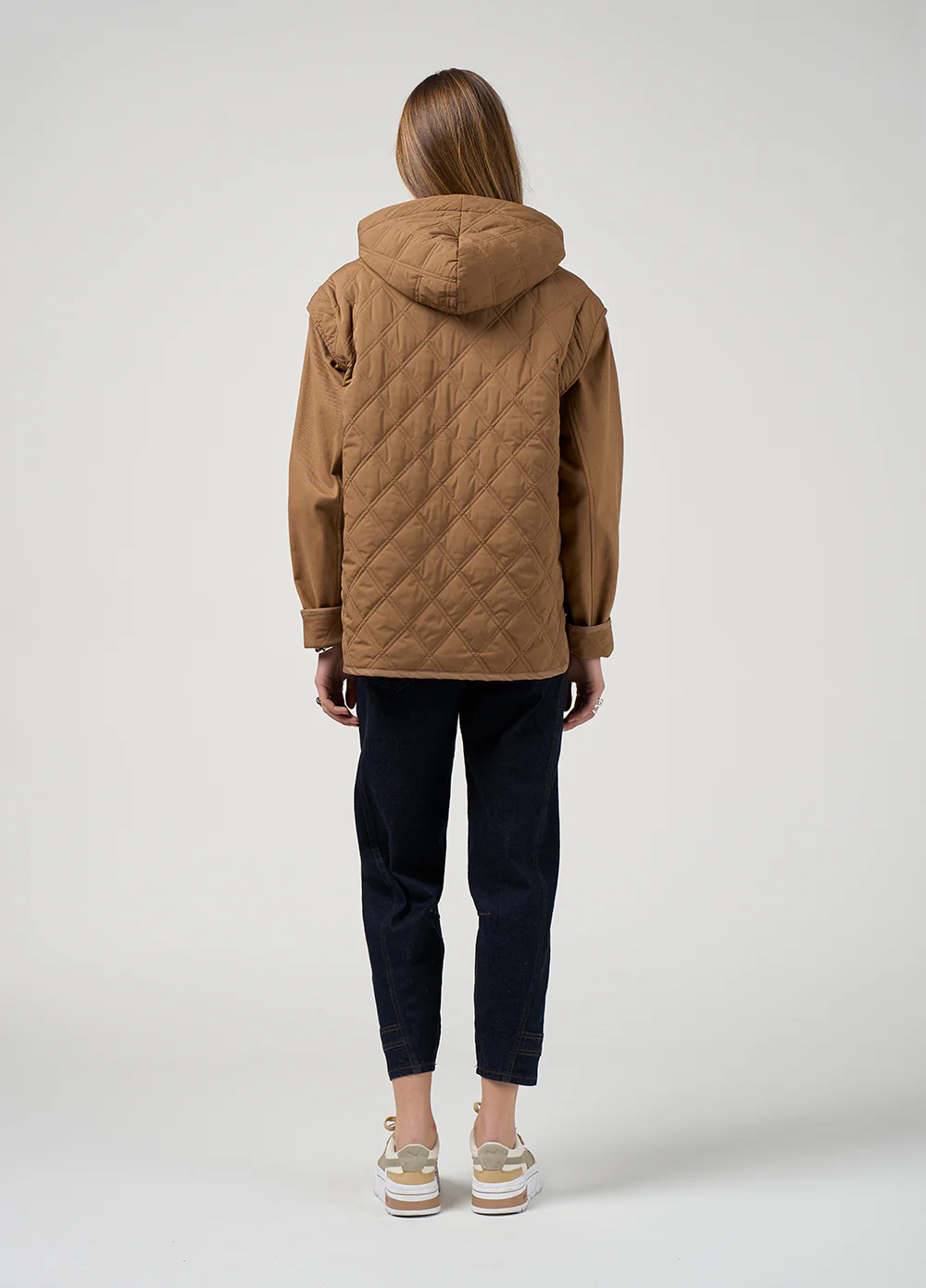 Madly Sweetly Tetris Jacket Mocha - Image 5